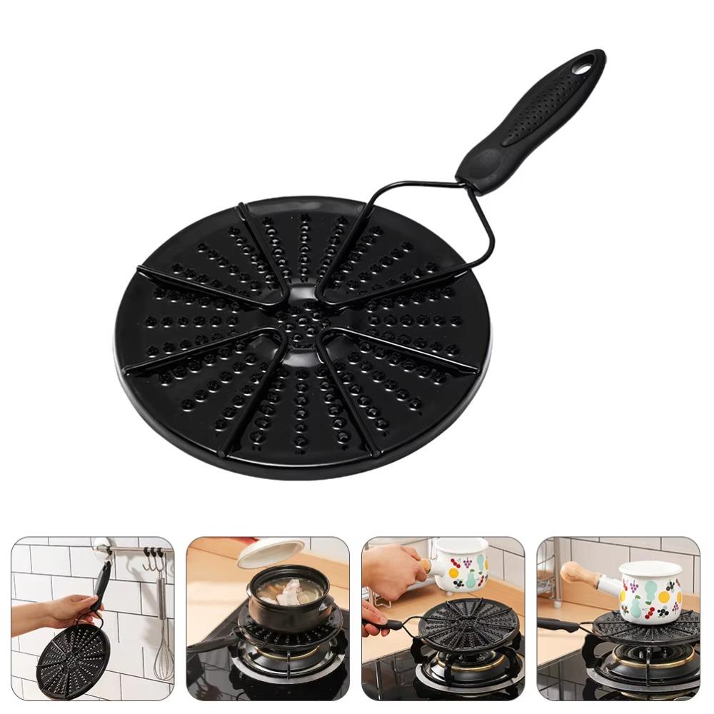 Non-slip Gas Cooker Heat Conduction Plate Temperature Uniform Thawing Tray Stove Diffuser  Kitchen