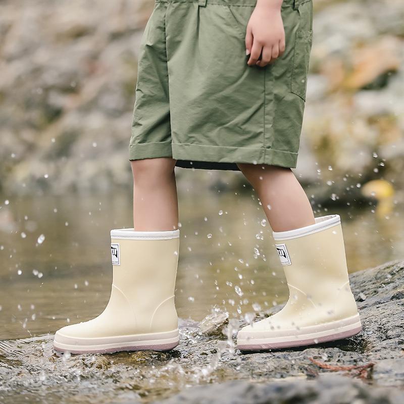 New children's rain shoes boys girls older children baby rain boots primary school students lightweight waterproof and non-slip water shoes
