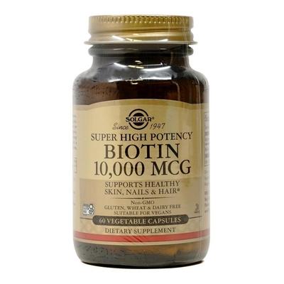 Biotine ultra-puissante 10 000 mcg, 60 capsules végétales