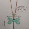 Necklace Retro Ethnic Style Dragonfly Exquisite Carved Clavicle Chain Pendant