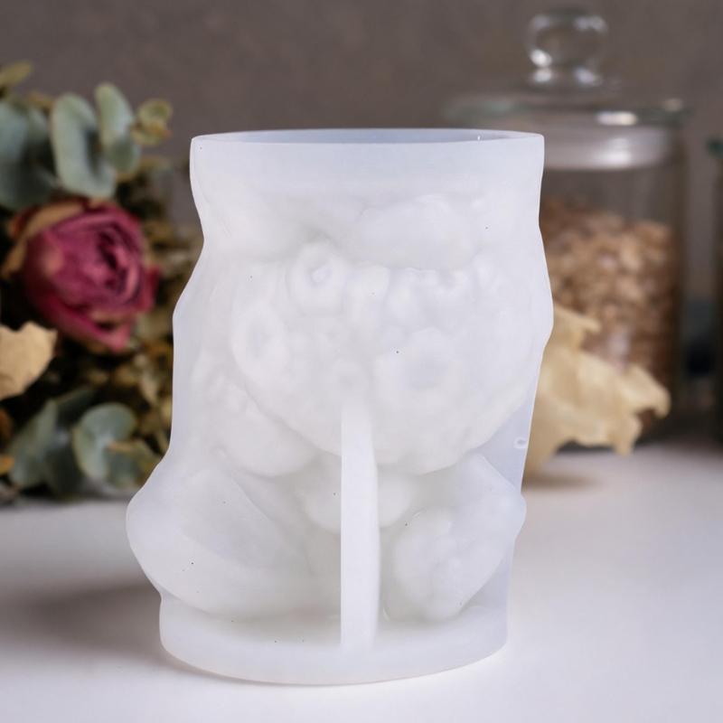 Craft Candle Casting Mould Fantasy Animal Relief Candle Mould, Flexible Body for Soap Base Gypsum Ornament and Resin Casting