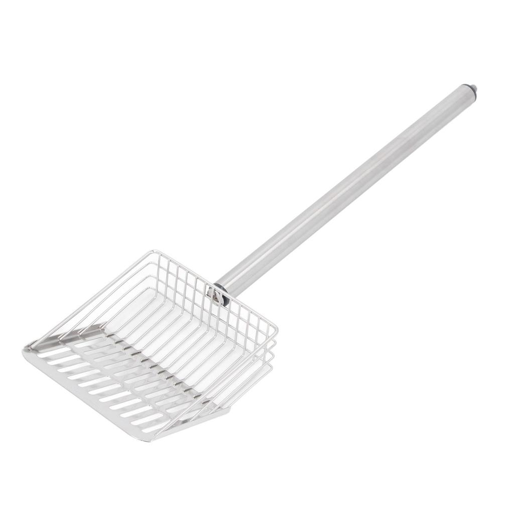   Handle Cat Litter Scoop Stainless Steel Kitty Poop Scooper Chicken Poop Sifter Shovel