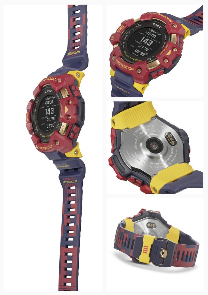 Sportuhr FC Barcelona Spieltag Kollaborationsmodell Mehrfarbig [Casio] G-Shock G-SQUAD GBD-H1000BAR-4JR Herren