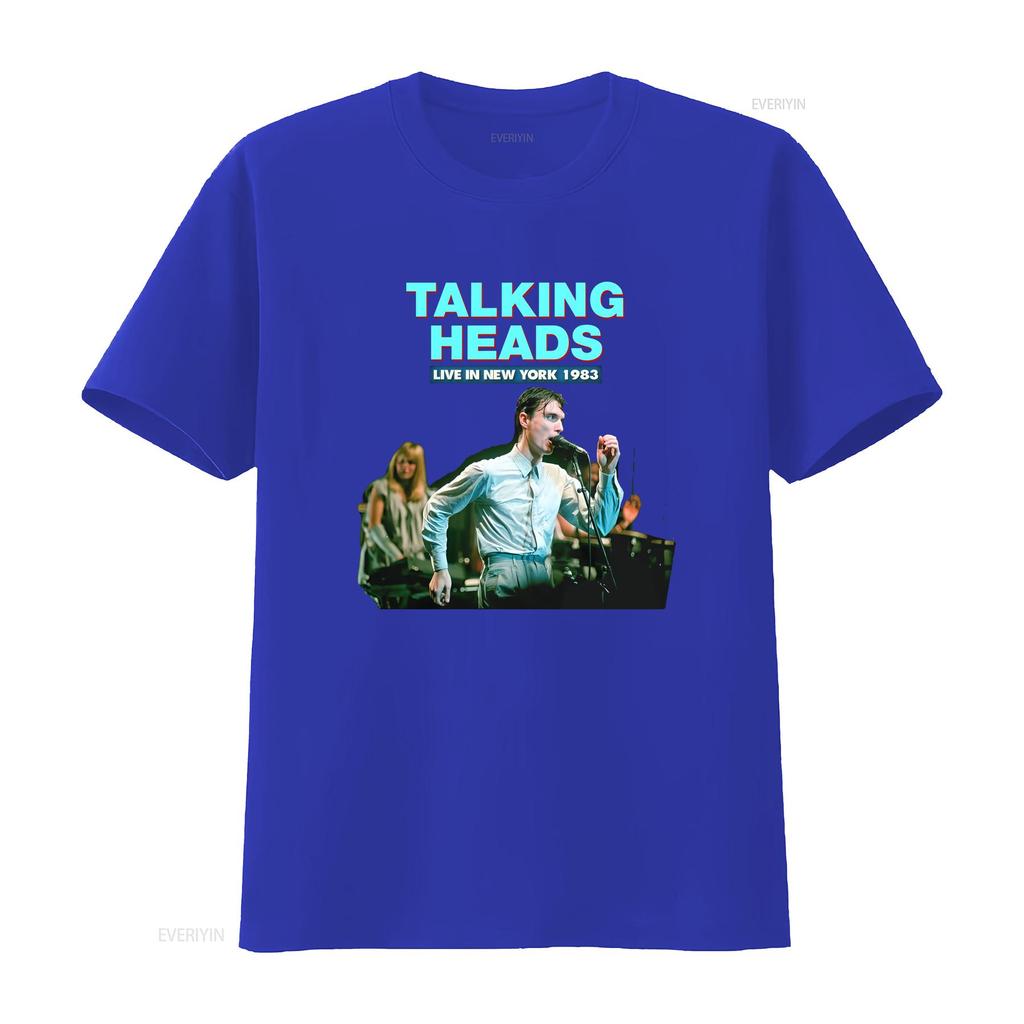 RARE Talking Heads Black Cotton All Size S XL For Fans T Shirt HRN Vintage Washed Stretched Slightly Top For Everyday Wear