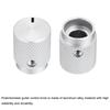 uxcell Aluminum Potentiometer ID x OD x Universal Volume and Tone Control Knobs for Guitar and Oval Silver 8-Piece Knob, 1/4" (6mm) 1/2" (12.5mm) 5/8"