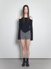 Visus Fold Over Shorts_Charcoal