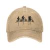 Washed Baseball Cap Bikers Summer Trucker Hat For Unisex Unisex Steve Trendy Kpop Rock Sun Baseball Caps