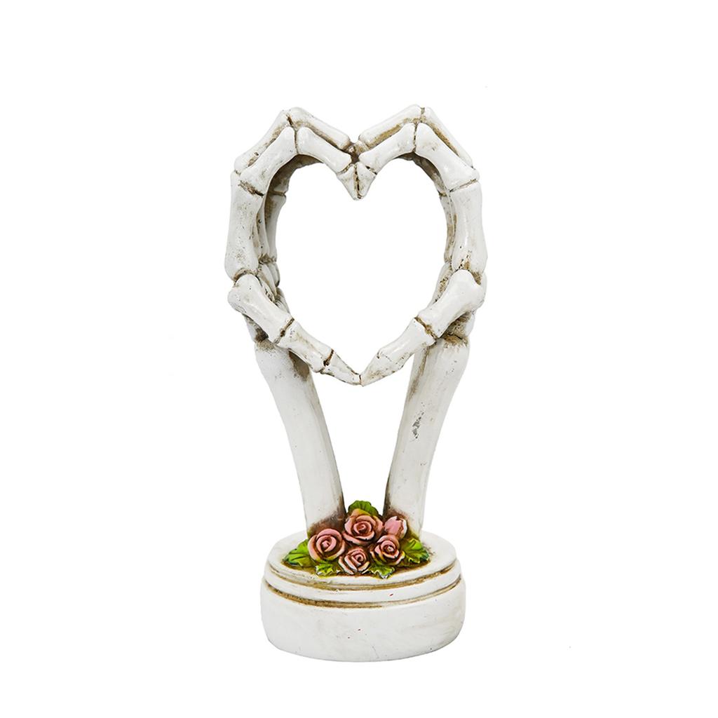 Halloween Heart Hand Decoration Party Festival Atmosphere Decoration Resin Skeleton Hand Ornaments