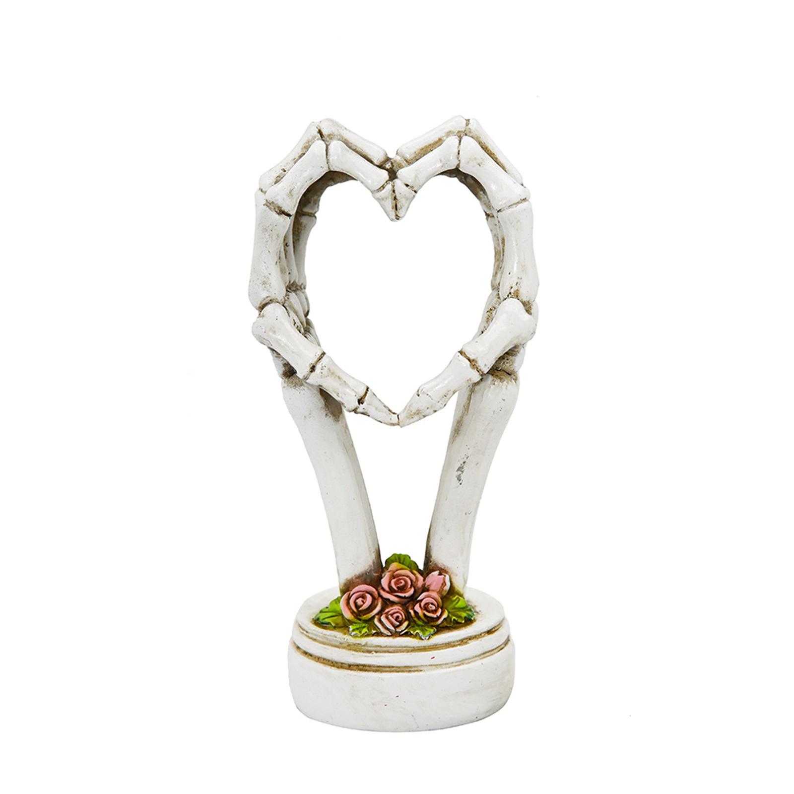 

Хэллоуин Сердце Рука Украшение Вечеринка Фестиваль Атмосфера Украшение Смола Рука Скелета Украшения One Size белый