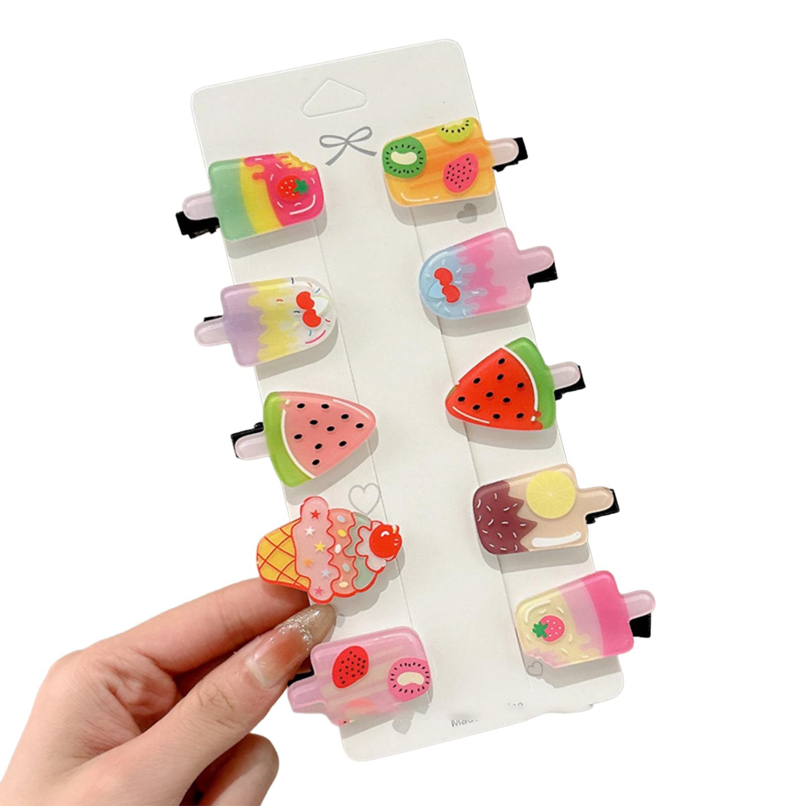 

Women Barrettes with Cartoon Pattern Print Sturdy Comfortable to Wear Hair Pins for Daily Home Office Outdoor