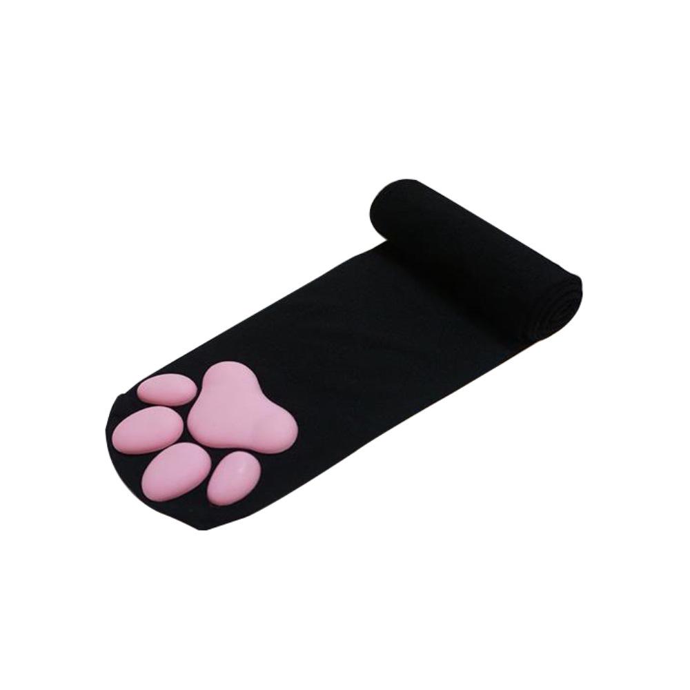 

2021 Новейшие носки с кошачьими лапками Каваи 3D кошачьи лапки носки-пальцы милый подарок Лолита подушечки для лап косплей подушечка для кошачьей лапы чулки выше колена чёрный