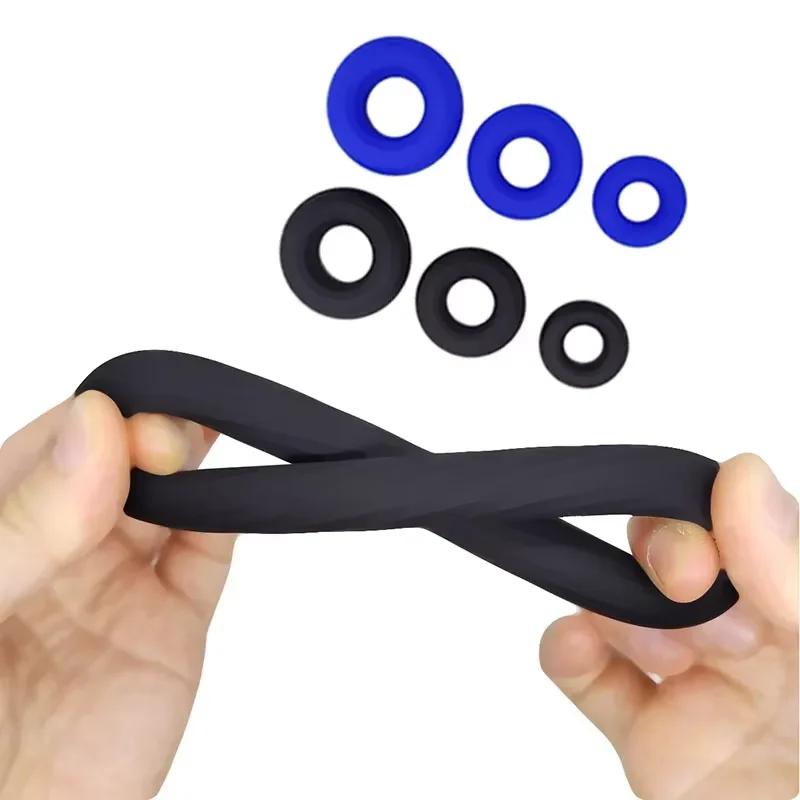 Ejaculation Delay Cock Rings,Silicone Penis Ring Scrotum Testicles Ball Stretcher,Sex Toys For Men Cockring,Lasting Erection