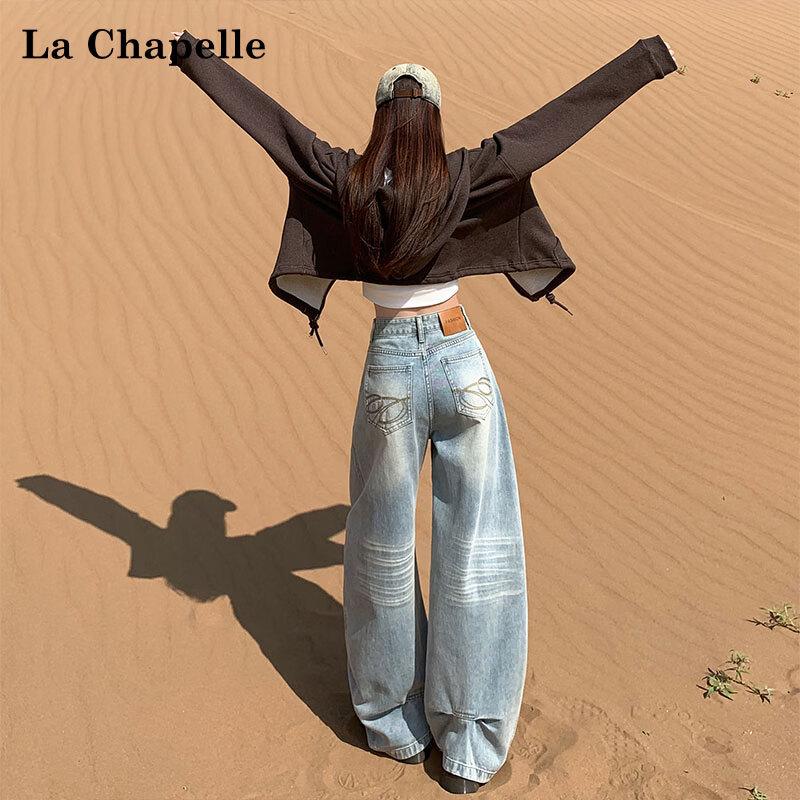 La Chapelle Women s Summer Thin Wide-Leg Jeans M