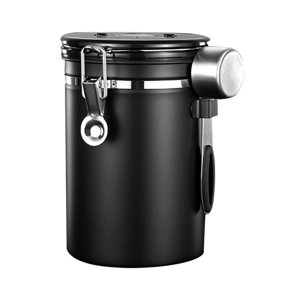 40/50/60 OZ Coffee Storage Container 304 Stainless Steel Coffee Bean Canister Organizer with Scoop Sealed for Flour Cereal Sugar