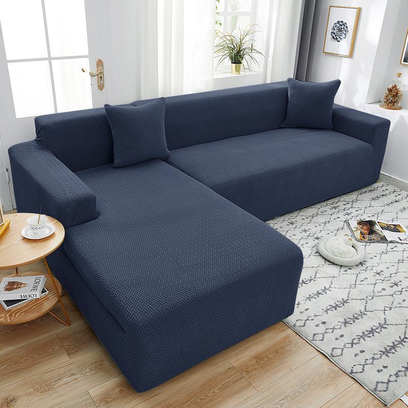 Pokrowiec na sofę Jacquard Thick Elastic Slipcovers do salonu Stretch Sofa Corner Couch Cover 1/2/3/4/5 Seater L Shaped
