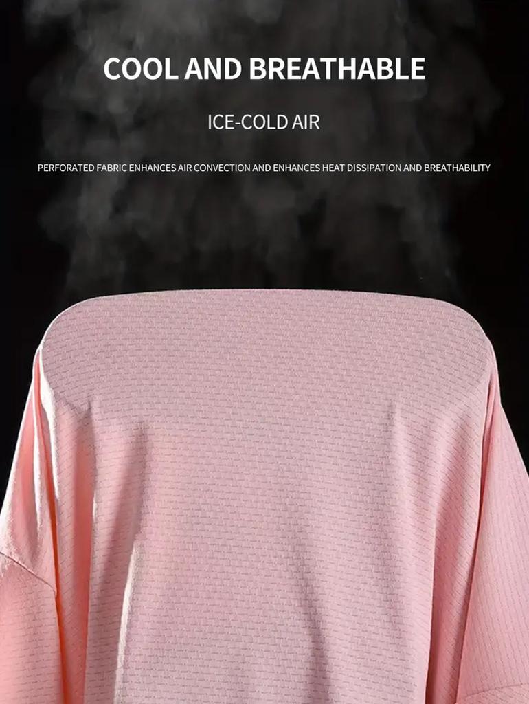 Women's Summer Sun Jacket Zippered Lightweight Ice Silk Sun Jacket for Outdoor Activities