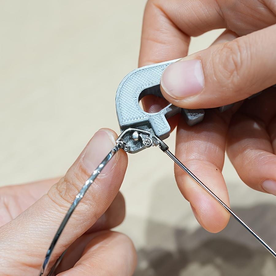 Brillenbügelbiege-Einstellwerkzeug, Nasenpolster-Reparaturwerkzeug, Robust mit Gestelleinstellfunktion, Bügelvorrichtung, mit elegantem Stil