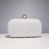 Beading Women Evening Bags Vintage Small Chain Shoulder Handbags Pearl Diamonds Metal Ladies Clutch Handbags