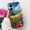 Case For Motorola Moto G35 Cover XT2433-5 Popular Flower Painted Soft Silicone Shockproof Coque For Moto G55 G75 G85 5G TPU Capa