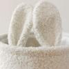 Soft Plush Sundries Storage Baskets Multi-Purpose Rabbit Ears Organizer Bag Cute Embroidery Toys Storage