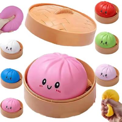 Glitter Dumpling Glitter Dumpling Squishy with Box Dumplings Sensory Squeeze Toy for Stress Relief