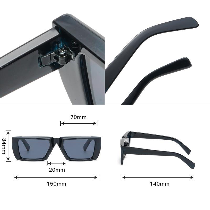 New Vintage Rectangle Sunglasses Women Punk Small Frame Sun Glasses MenTrends Square Glasses UV400 Shades Fashion Eyewear