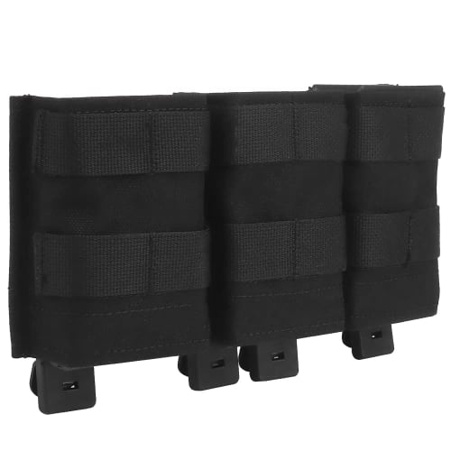 

PHOENIX IKKI 5.56mm Magazine Compatible, 3-Row Open-Top Molle Compatible Magazine Pouch for Tactical Airsoft, Magazine Pouch, Mag Pouch, Mag Holder, B