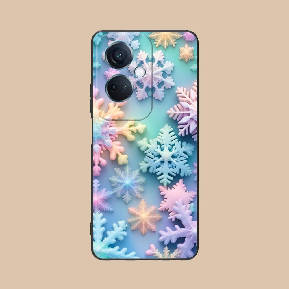 Winter Snowflake Mobile Cell Phone Case for OPPO Find X9 X8 X7 X6 X5 X3 X2 Plus S Pro Ultra Lite Colorful Printing Cover Luxury