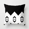 High-grade Black and White Geometric Irregular Pattern Pillowcase Office Living Room Home Pillowcase Car Ornaments