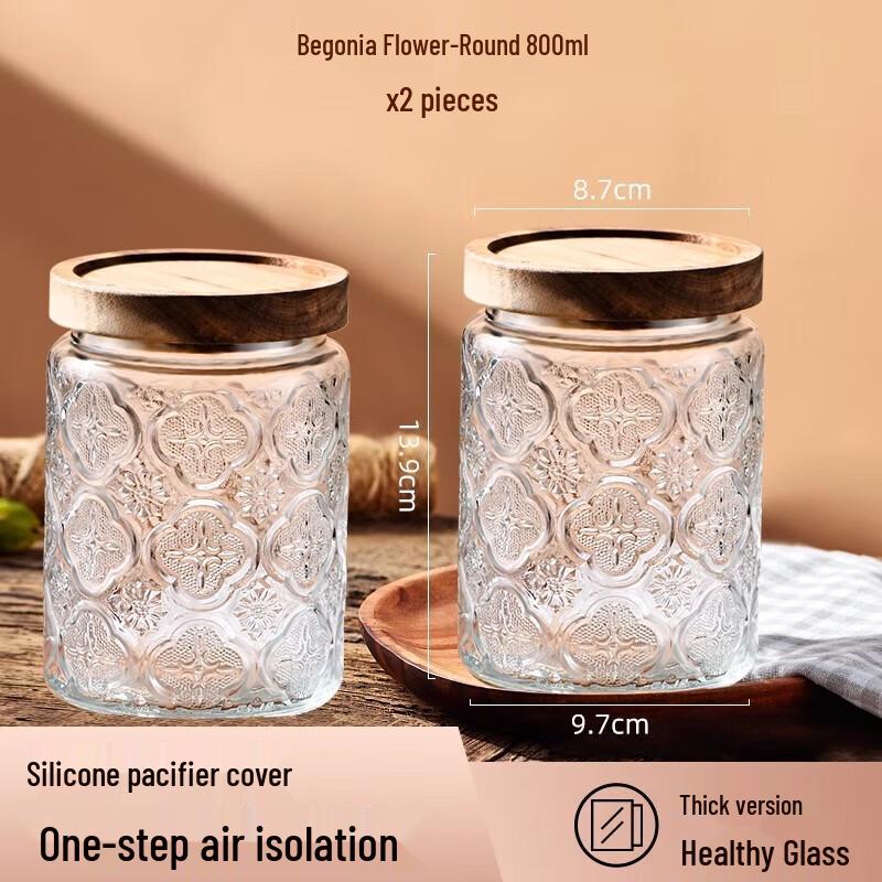 

Набір харчових чайних банок з кришками