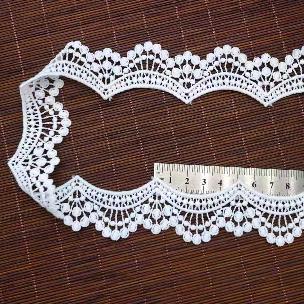 Unilateral Water-Soluble Barcode Lace, Milk Silk Embroidery Diy Accessories, Children'S Dress Lace