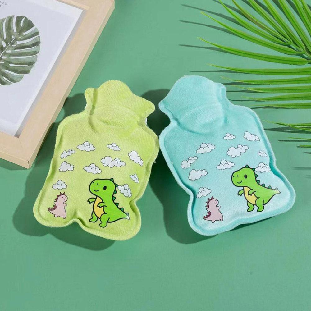 1PC Cute Cartoon Water Injection Plush Warm Water Bottle Portable Winter Winter Warmer Mini Chr E3E4
