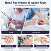 Professional Nail Drill Electric Nail File Manicure Pedicure Kit 45000RPM Portable with 6 Drill Bits for Salon and Home Use