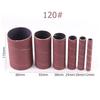 6pcs 4.5" Sanding Drum Sleeves Kit Sanding Paper Drum Polishing Wheels 80 120 Grit Sandpaper For Metal Woodworking Polishing