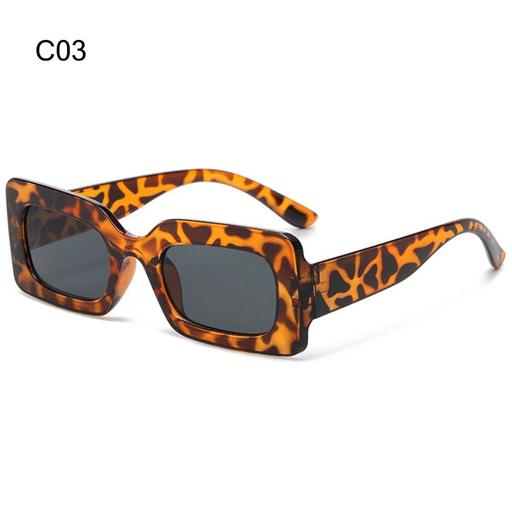Candy Color Rectangle Sunglasses for Women Men Y2K Sun Glasses Vintage Shades Eyewear UV400 Protection 90’s Party Favors