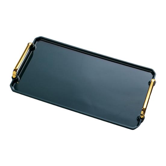 

Универсальный поднос для сервировки Изысканный пластиковый универсальный поднос для закусок Поднос для фруктов Кухонные принадлежности L зелёный