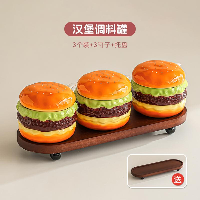 Creative Hamburger Toothpick Box Home Luxury High-end Toothpick Holders, Cute Cotton Swab Can, Dental Floss Storage Box