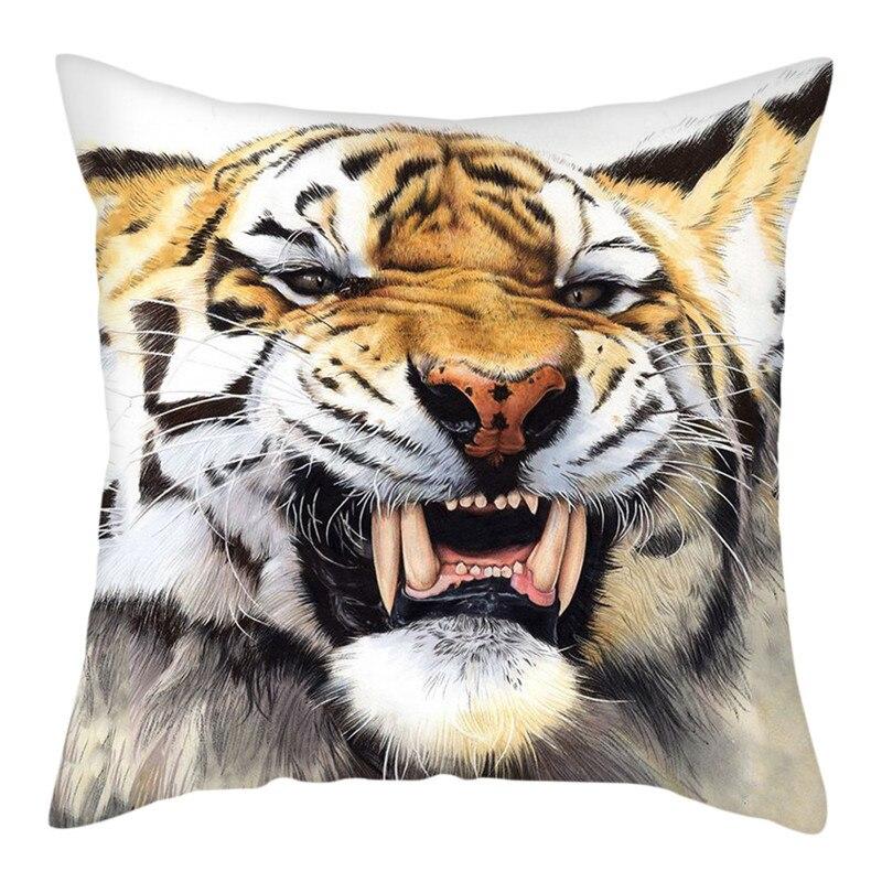 tiger throw pillow