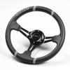 Deporacing Deporacing Steering Wheel, 32mm Deep Cone, 70mm, Drifting, Faux Leather, PVC, Sport Steering Wheel, Universal Fit (DD32PG)