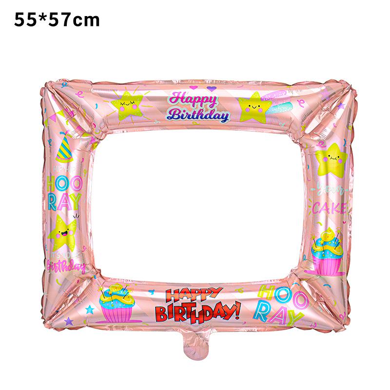 DIY Aluminum Film Balloon Photo Frame for Birthdays, Festivals, and Graduations