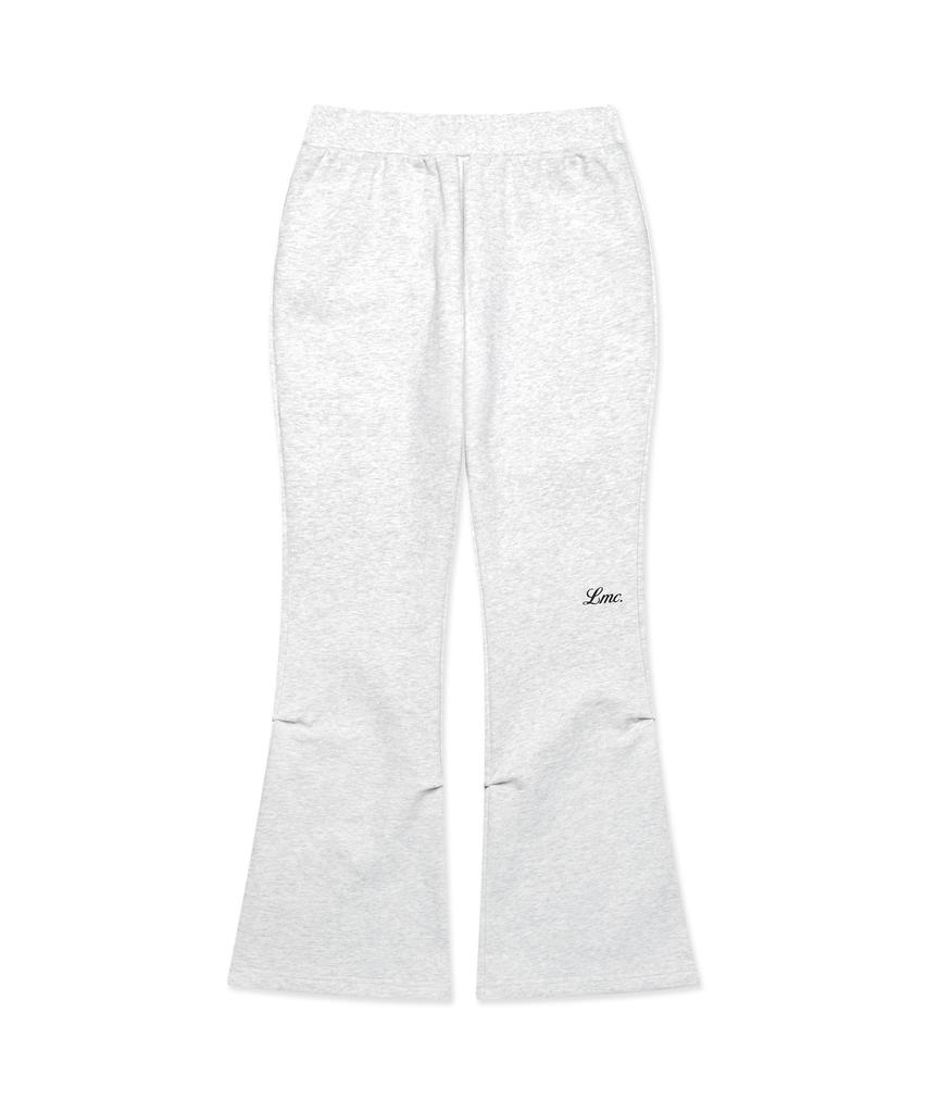 LMC Wm Shirring Boots Cut Sweat Pants Light Heather Gray