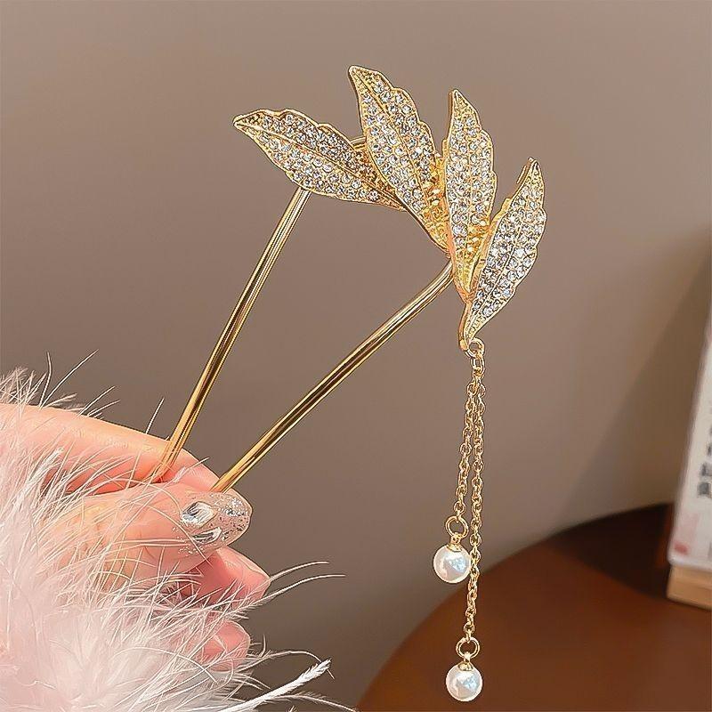 U-Shaped Pearl Women's Updo Hairpin 2025 - Elegant Insert Comb Headwear