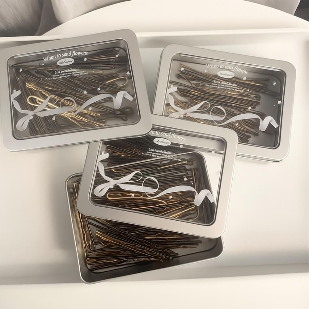 3Pcs Chic Bow Ribbon Korean Lace Desktop Organizer Iron Album Case Container  Cosmetic Container