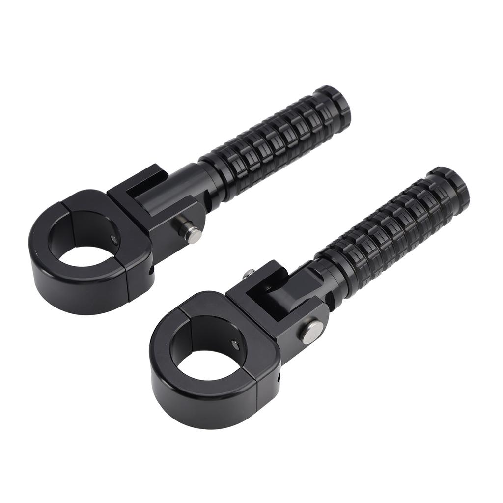 Universal Front Footrests Foot Pegs Fit for Motorcycle with 1.25" Bars