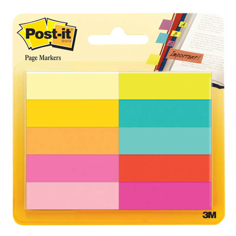 Post-it Seitenmarkierer 500 Blatt (10 Jaipur-Farben)