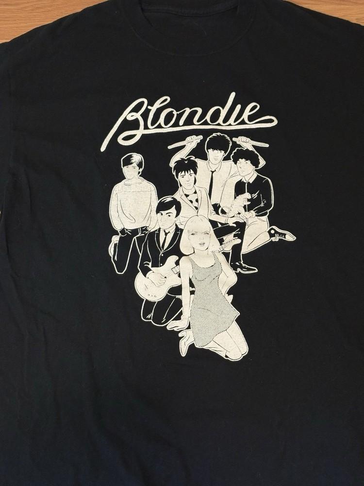 

Blondie Band Cartoon black Tshirt short sleeve All sizes S5XL E135 Unisex T-Shirt XXXXL