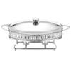 Catering Food Warmer Round Chafing Dish and Holder Buffet Set for Soup Stock Pots Event