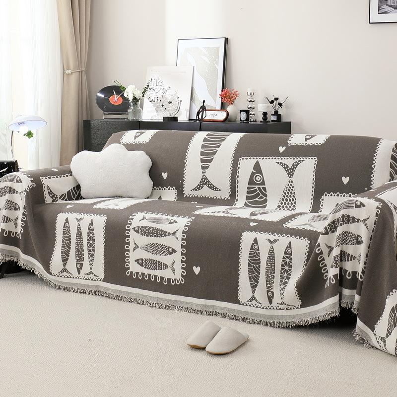 INS Style Sofa Towel Four Seasons Universal Simple Anti-Scratching Sofa Cover Cloth Full Covered Sofa Cover Dustproof Sofa Cover