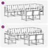 Outdoor Sofa Set with Cushions 8 Pcs Natural and Cream