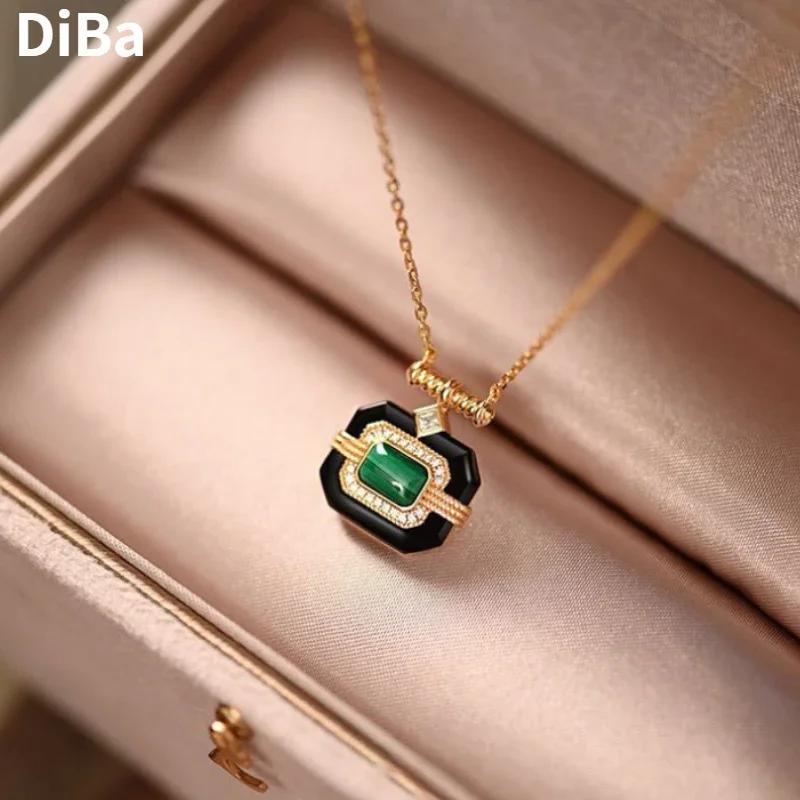 

Модная роскошная темпераментная квадратная подвеска с цирконом, ожерелье для женщин, подарки для вечеринок, изысканный дизайн, аксессуары, тренд 2024, новинка